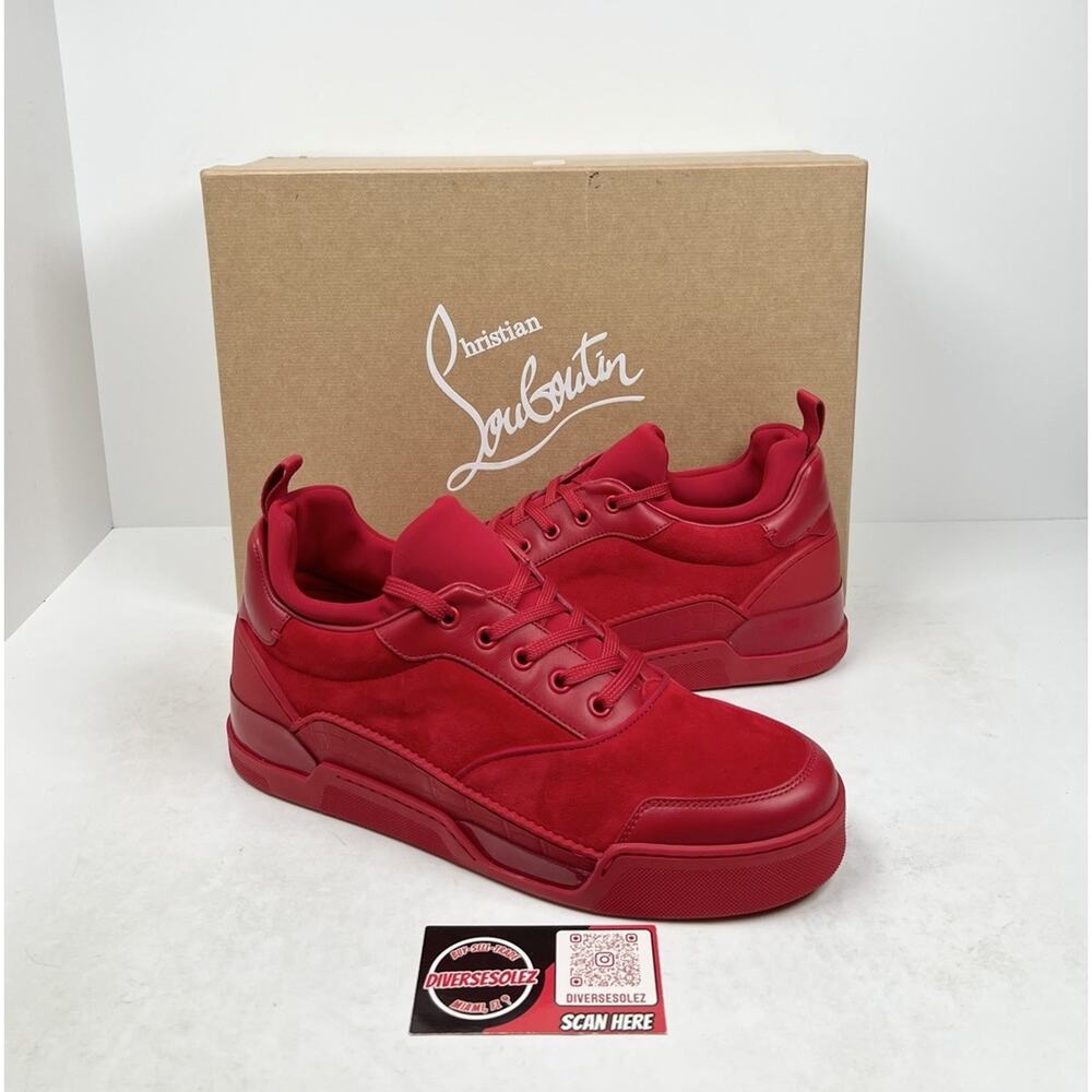 Size 41.5EU/8.5US - Christian Louboutin Aurelien Red Sneakers❤️ NEW/RETAIL $1K!
